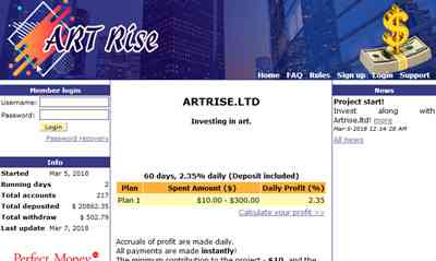 Artrise.ltd screenshot