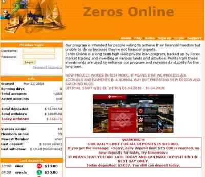 Zeros Online screenshot