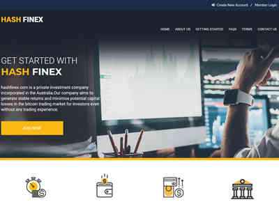 Hashfinex screenshot