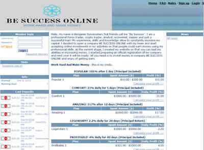 BE SUCCESS ONLINE screenshot