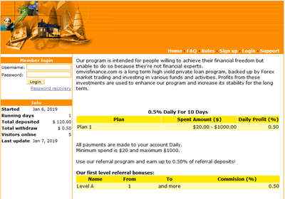 Omvis Finance screenshot