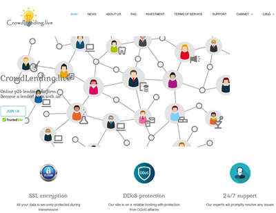 CrowdLending.live screenshot
