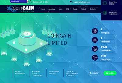 Coingain Ltd - coingain.me 8330