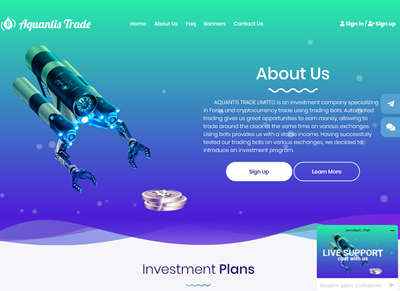 Aquantis Trade Limited screenshot