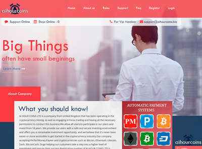 AI HOUR COINS LTD screenshot