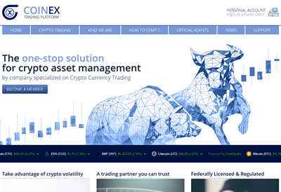 COINEX TRADING PLATFORM screenshot