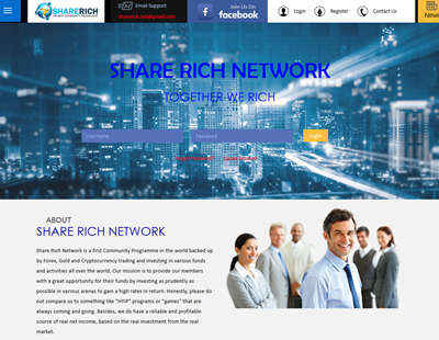 SHARE RICH NETWORK screenshot