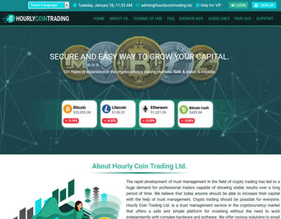 Hourly Coin Trading LTD. - hourlycointrading.biz