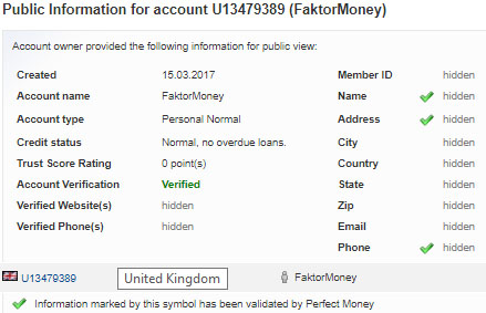 Faktor Money - faktormoney.com  7076pmen